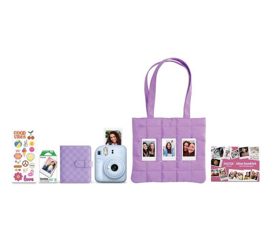 Fujifilm Instax Mini 12 Instant Print Camera W/ Tote & Accessories