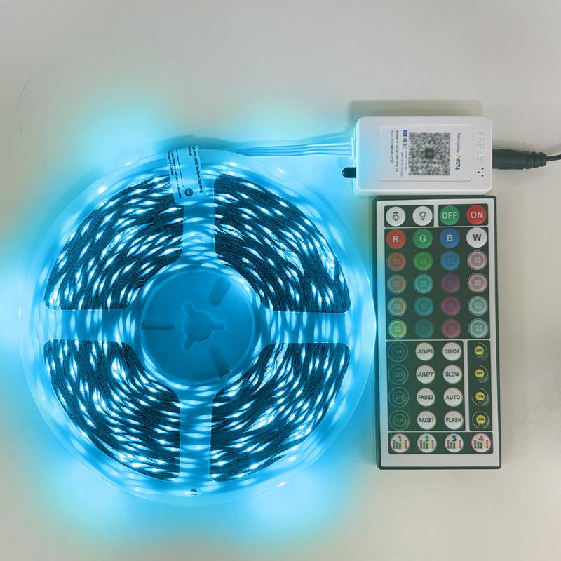 200FT Led Strip Lights RGB Music Sync for Bedroom ,Bluetooth Led Lights with Smart App and Remote Control Indoor Lighting, More Choice 100Ft 50Ft for Room Party Decor