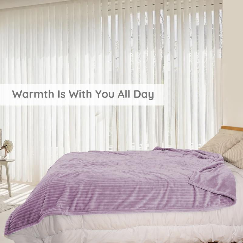 Heated Blanket Full Size 72X84 Inches, Soft Flannel Electric Blanket with 12 Hour Auto-Off Rapid Heating, 10 Heating Levels, Machine Washable, Berry Color