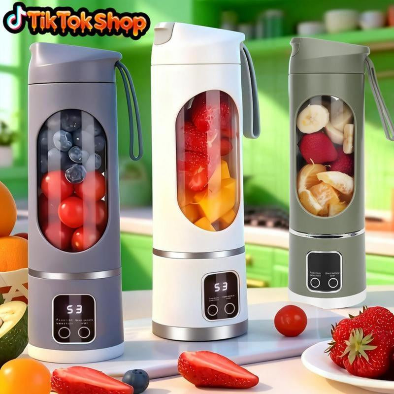 The Ultimate Portable Blender! Rechargeable USB & Compact for Smoothies on the Go - Perfect for Travel, Back to School & Gym! Leak-Proof Design, Makes Shakes & Baby Food in Seconds Cup Juicer Rechargeable Mini Blender Vegetables