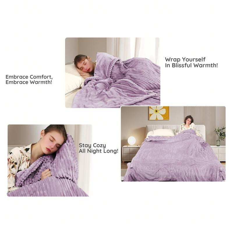 Heated Blanket Full Size 72X84 Inches, Soft Flannel Electric Blanket with 12 Hour Auto-Off Rapid Heating, 10 Heating Levels, Machine Washable, Berry Color