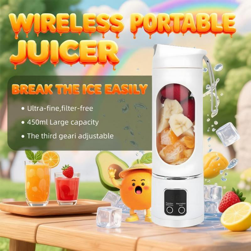 The Ultimate Portable Blender! Rechargeable USB & Compact for Smoothies on the Go - Perfect for Travel, Back to School & Gym! Leak-Proof Design, Makes Shakes & Baby Food in Seconds Cup Juicer Rechargeable Mini Blender Vegetables