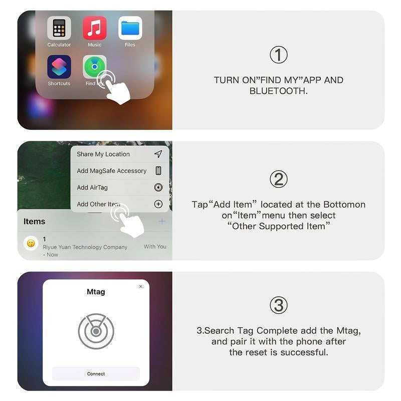 [Fall Deals] Tukio GPS Tracker for Cars & Pets (Ios Only)- Mini Clear Design, Weatherproof Case, Anti-Lost Device, Works with Apple Find My (Ios Only), No Monthly Fees, IP67 Waterproof, Replaceable Battery Remote