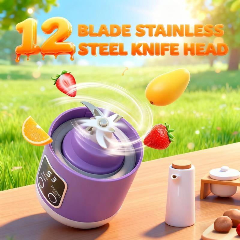 The Ultimate Portable Blender! Rechargeable USB & Compact for Smoothies on the Go - Perfect for Travel, Back to School & Gym! Leak-Proof Design, Makes Shakes & Baby Food in Seconds Cup Juicer Rechargeable Mini Blender Vegetables