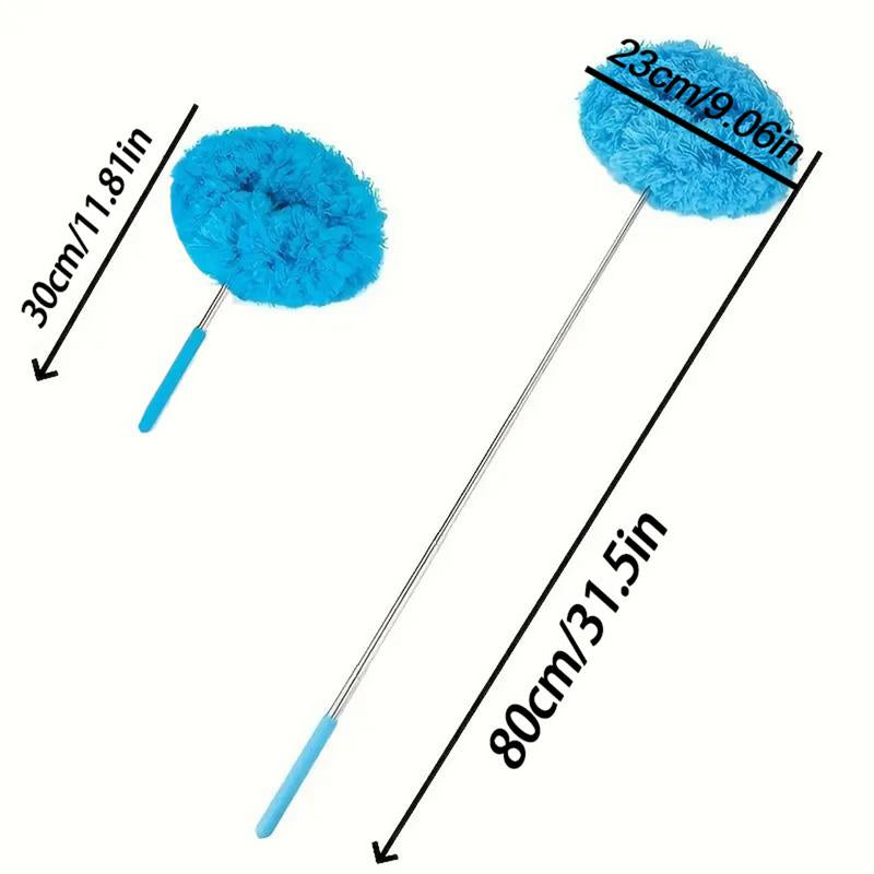 Extendable Microfiber Ceiling Fan Duster - Long Handle, Dust-Locking, Reusable & Machine Washable, Effortless Cleaning Brush for High Ceilings & Ceiling Fans, Ceiling Fan Cleaner