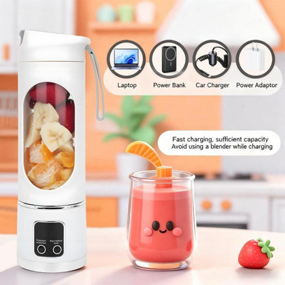 The Ultimate Portable Blender! Rechargeable USB & Compact for Smoothies on the Go - Perfect for Travel, Back to School & Gym! Leak-Proof Design, Makes Shakes & Baby Food in Seconds Cup Juicer Rechargeable Mini Blender Vegetables