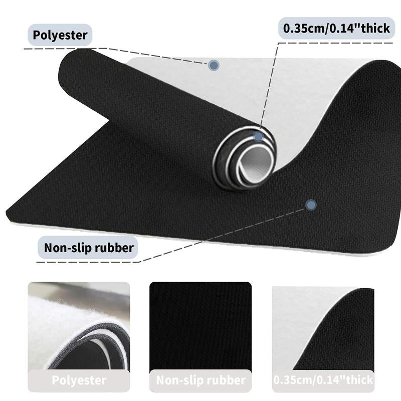 Letter Pattern Door Mat, We Are Covered Psalms 91 Print Non-Slip Floor Mat, Decorative Mat for Home, Religious Doormat