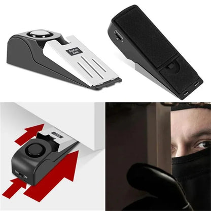 120Db Wireless Door Stop Stopper Alarm Block Blocking System Door Blocking Device Home Travel Mini Anti-Theft Wedge Shaped